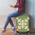 Hawaiian Quilt Block Design Luggage Cover Lime Hawaii Culture Motifs - Polynesian Pride