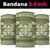 Hawaiian Quilt Block Design Neck Gaiter Lime Hawaii Culture Motifs - Polynesian Pride
