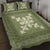 Hawaiian Quilt Block Design Quilt Bed Set Lime Hawaii Culture Motifs - Polynesian Pride