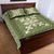Hawaiian Quilt Block Design Quilt Bed Set Lime Hawaii Culture Motifs - Polynesian Pride