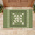 Hawaiian Quilt Block Design Rubber Doormat Lime Hawaii Culture Motifs - Polynesian Pride