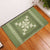 Hawaiian Quilt Block Design Rubber Doormat Lime Hawaii Culture Motifs - Polynesian Pride