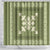 Hawaiian Quilt Block Design Shower Curtain Lime Hawaii Culture Motifs - Polynesian Pride