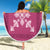 Hawaiian Quilt Block Design Beach Blanket Pink Hawaii Culture Motifs - Polynesian Pride