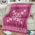 Hawaiian Quilt Block Design Blanket Pink Hawaii Culture Motifs - Polynesian Pride