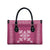 Hawaiian Quilt Block Design Leather Bag Pink Hawaii Culture Motifs - Polynesian Pride