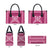 Hawaiian Quilt Block Design Leather Bag Pink Hawaii Culture Motifs - Polynesian Pride