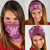 Hawaiian Quilt Block Design Neck Gaiter Pink Hawaii Culture Motifs - Polynesian Pride