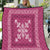 Hawaiian Quilt Block Design Quilt Pink Hawaii Culture Motifs - Polynesian Pride