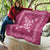 Hawaiian Quilt Block Design Quilt Pink Hawaii Culture Motifs - Polynesian Pride