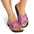 Hawaiian Quilt Block Design Slide Sandals Pink Hawaii Culture Motifs - Polynesian Pride