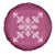Hawaiian Quilt Block Design Spare Tire Cover Pink Hawaii Culture Motifs - Polynesian Pride