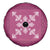 Hawaiian Quilt Block Design Spare Tire Cover Pink Hawaii Culture Motifs - Polynesian Pride