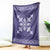 Hawaiian Quilt Block Design Blanket Purple Hawaii Culture Motifs - Polynesian Pride