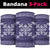 Hawaiian Quilt Block Design Neck Gaiter Purple Hawaii Culture Motifs - Polynesian Pride