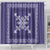 Hawaiian Quilt Block Design Shower Curtain Purple Hawaii Culture Motifs - Polynesian Pride