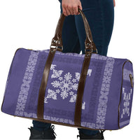 Hawaiian Quilt Block Design Travel Bag Purple Hawaii Culture Motifs - Polynesian Pride