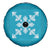 Hawaiian Quilt Block Design Spare Tire Cover Teal Hawaii Culture Motifs - Polynesian Pride