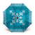 Hawaiian Quilt Block Design Umbrella Teal Hawaii Culture Motifs - Polynesian Pride