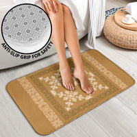 Hawaiian Quilt Pattern Bathroom Set Gold Hawaii Culture Tropical - Polynesian Pride