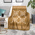 Hawaiian Quilt Pattern Blanket Gold Hawaii Culture Tropical - Polynesian Pride