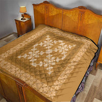 Hawaiian Quilt Pattern Quilt Gold Hawaii Culture Tropical - Polynesian Pride