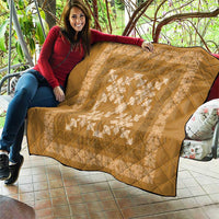 Hawaiian Quilt Pattern Quilt Gold Hawaii Culture Tropical - Polynesian Pride