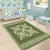 Hawaiian Quilt Pattern Area Rug Lime Hawaii Culture Tropical - Polynesian Pride