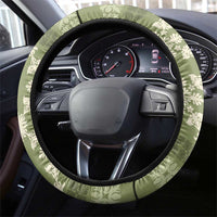Hawaiian Quilt Pattern Steering Wheel Cover Lime Hawaii Culture Tropical - Polynesian Pride