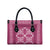 Hawaiian Quilt Pattern Leather Bag Pink Hawaii Culture Tropical - Polynesian Pride