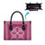 Hawaiian Quilt Pattern Leather Bag Pink Hawaii Culture Tropical - Polynesian Pride