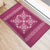 Hawaiian Quilt Pattern Rubber Doormat Pink Hawaii Culture Tropical - Polynesian Pride