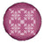Hawaiian Quilt Pattern Spare Tire Cover Pink Hawaii Culture Tropical - Polynesian Pride