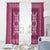 Hawaiian Quilt Pattern Window Curtain Pink Hawaii Culture Tropical - Polynesian Pride