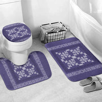 Hawaiian Quilt Pattern Bathroom Set Purple Hawaii Culture Tropical - Polynesian Pride