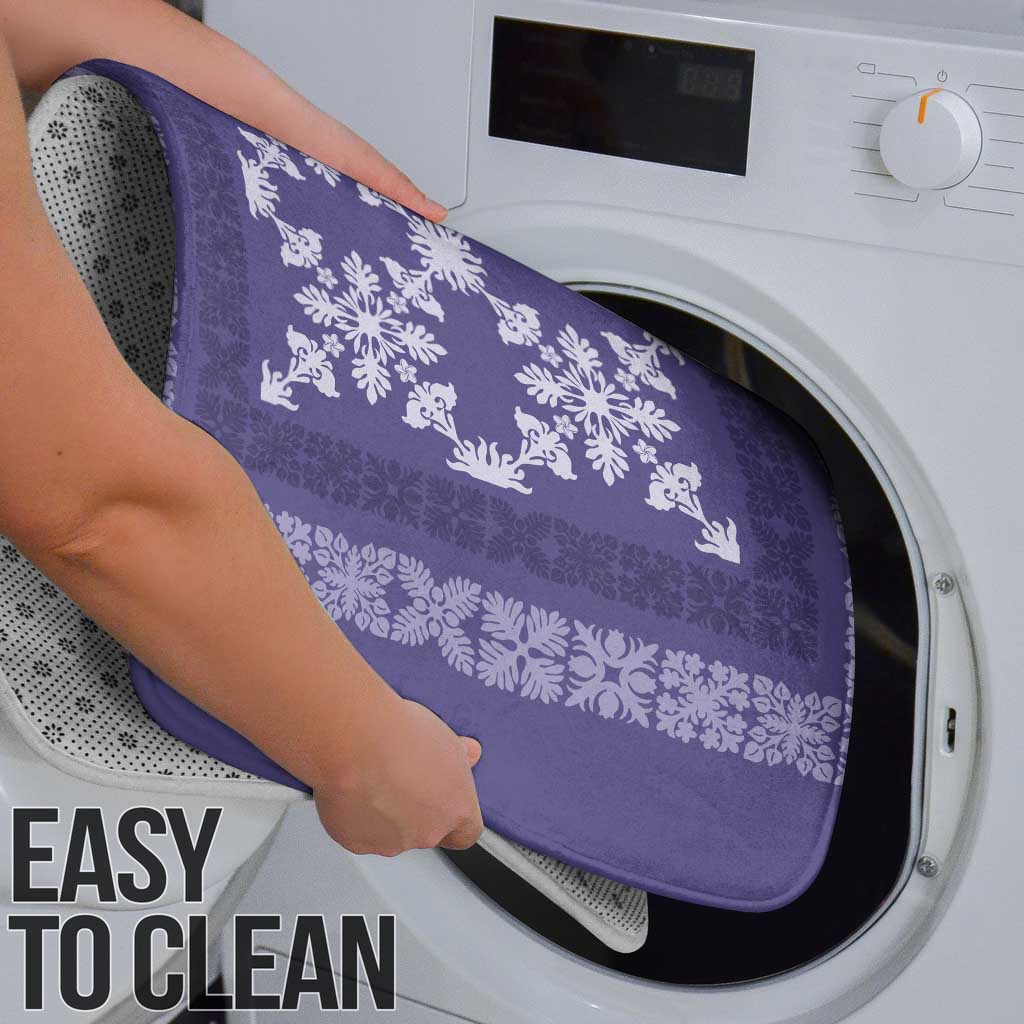 Hawaiian Quilt Pattern Bathroom Set Purple Hawaii Culture Tropical - Polynesian Pride
