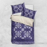 Hawaiian Quilt Pattern Bedding Set Purple Hawaii Culture Tropical - Polynesian Pride