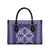 Hawaiian Quilt Pattern Leather Bag Purple Hawaii Culture Tropical - Polynesian Pride