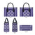 Hawaiian Quilt Pattern Leather Bag Purple Hawaii Culture Tropical - Polynesian Pride