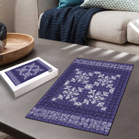 Hawaiian Quilt Pattern Puzzle Purple Hawaii Culture Tropical - Polynesian Pride