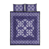 Hawaiian Quilt Pattern Quilt Bed Set Purple Hawaii Culture Tropical - Polynesian Pride