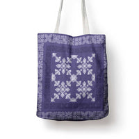 Hawaiian Quilt Pattern Tote Bag Purple Hawaii Culture Tropical - Polynesian Pride