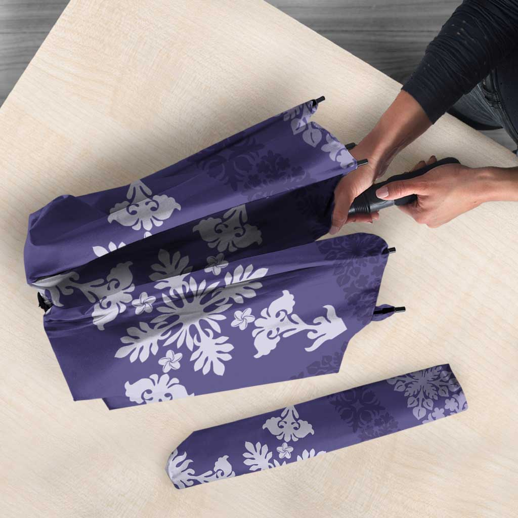 Hawaiian Quilt Pattern Umbrella Purple Hawaii Culture Tropical - Polynesian Pride