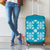 Hawaiian Quilt Pattern Luggage Cover Teal Hawaii Culture Tropical - Polynesian Pride