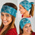 Hawaiian Quilt Pattern Neck Gaiter Teal Hawaii Culture Tropical - Polynesian Pride