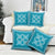 Hawaiian Quilt Pattern Pillow Cover Teal Hawaii Culture Tropical - Polynesian Pride