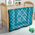 Hawaiian Quilt Pattern Quilt Teal Hawaii Culture Tropical - Polynesian Pride