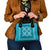 Hawaiian Quilt Pattern Shoulder Handbag Teal Hawaii Culture Tropical - Polynesian Pride