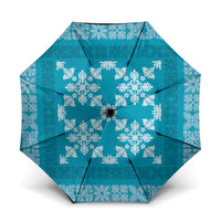 Hawaiian Quilt Pattern Umbrella Teal Hawaii Culture Tropical - Polynesian Pride