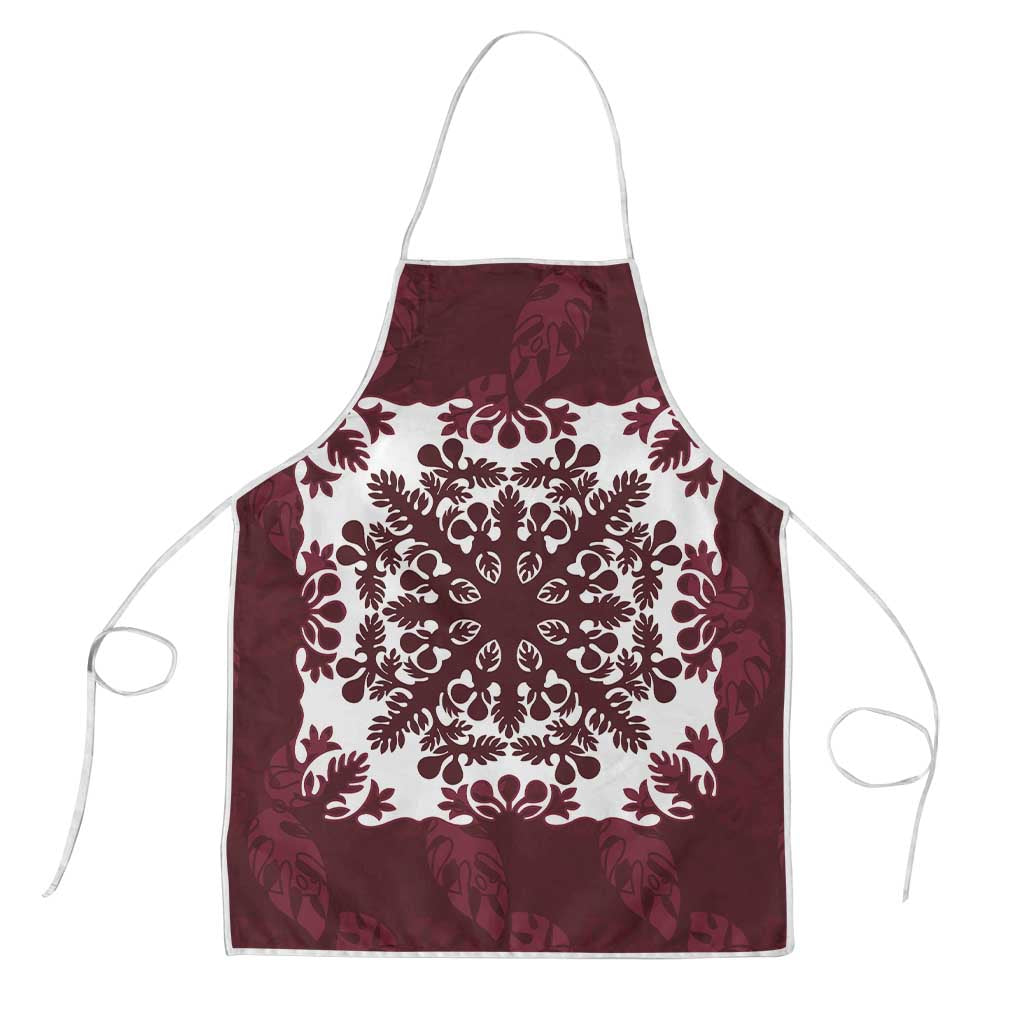 Palm Leaf Quilt Pattern Apron Hawaii Culture Floral - Polynesian Pride